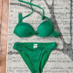 Mossimo • Emerald Green bikini